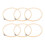 12Stk DIY Stickset, Bambusrahmen Khaki, Rund, Mit 1