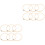 12Stk DIY Stickset, Bambusrahmen Khaki, Rund, Mit 3
