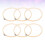 12Stk DIY Stickset, Bambusrahmen Khaki, Rund, Mit 8