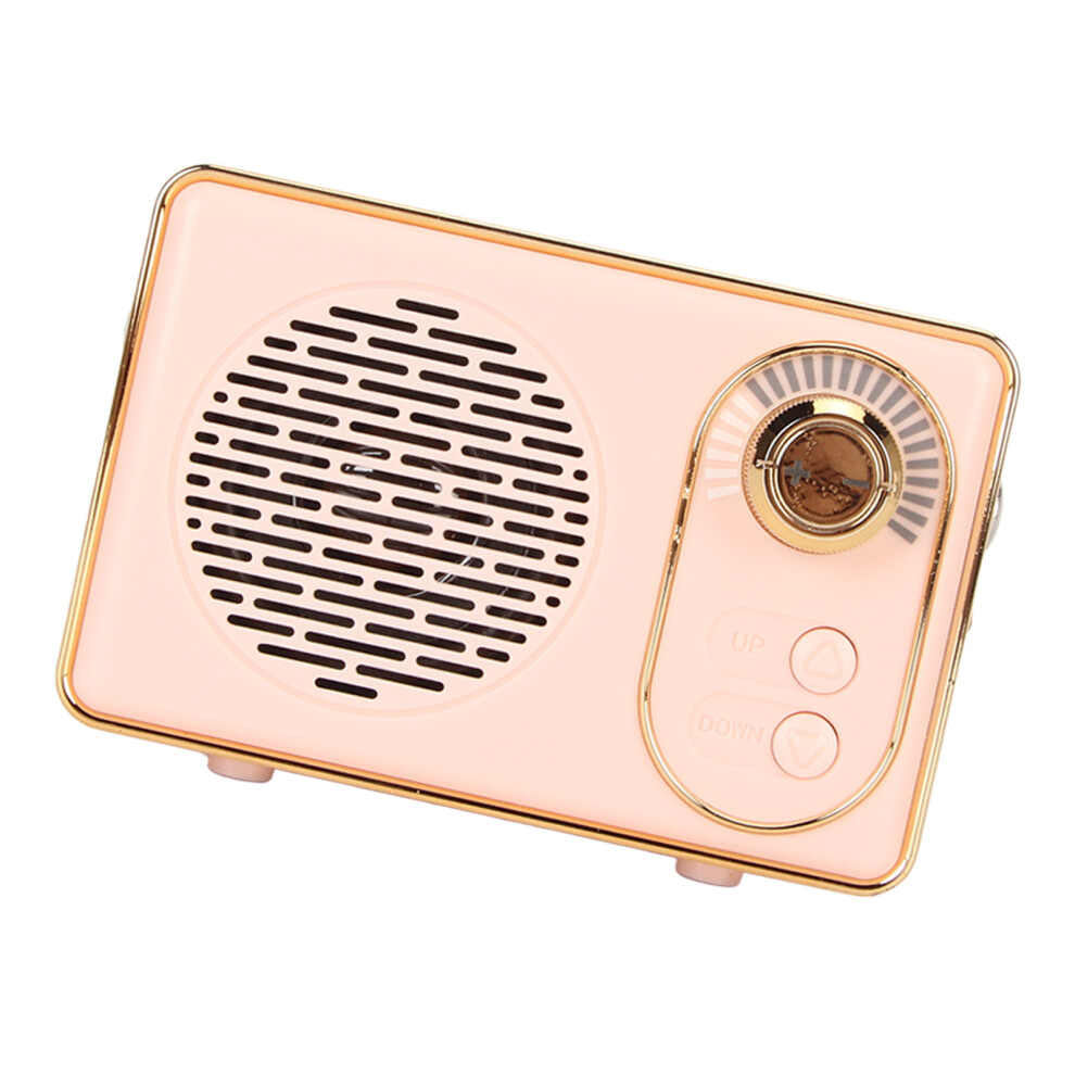 Vintage Bluetooth 5.0 Mini Speaker 5W Rechargeable Pink 8101377389803