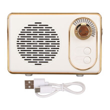 Vintage Mini Speaker Bluetooth 5.0 Technology Retro Design Portable Speaker With Crystal Clear Sound Rechargeable Battery Up To 6 Hours Playback For