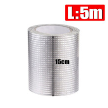 Butyl Rubber Repair Tape with Aluminum Foil, Waterproof and Self Adhesive Sealant for Roof Leak, Pipe Joint, Window Sill, RV, Boat, and Outdoor
