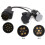 High-Quality Trailer Light Converter, ABS Plastic & Galvanized Copper Contacts Provide Durable Performance, Easy Installation Ensures Quick Plug & 1