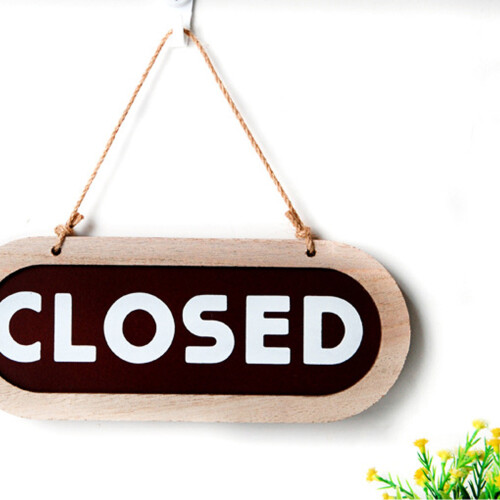 Χειροποίητη ξύλινη ανοιχτή κλειστή πινακίδα, τέλεια διακόσμηση για την είσοδο