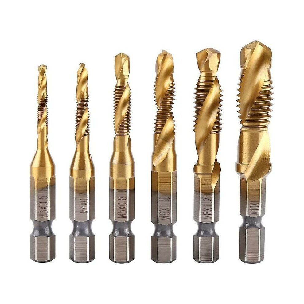 Hex Shank Drill And Tap Set, Quick Change Metric Size Drill For Enhanced Corrosion Resistance And Wide Applications 9173940261976