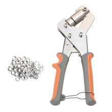 Manuelle Ösensets, tragbares und flexibel einsetzbares Ösenwerkzeug-Set mit doppelter magnetischer Formverstärkung, rutschfestem Kiesgriff für