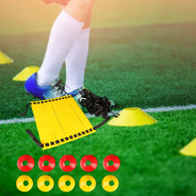 Speed-Agilitätstraining-Set mit Fußballhütchen & Tasche, 52 x 4 x 3 cm