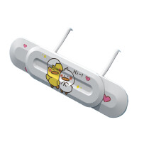 Pare-brise réglable en ABS AC, 74-97 cm, universal avec stickers