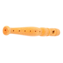 6 Holes Vertical Flute Wooden Clarinet Toy for Children Beginner 10.8 in