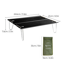 Outdoor-Camping-Kleintisch, faltbar, 24 x 16 Zoll, ultraleicht für Rucksackreisen