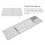 Wireless Foldable Bluetooth Keyboard 64 Keys Touchpad Silver 140mAh 4