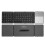 Bluetooth Foldable Keyboard with Touchpad, 64 Keys, 140mAh, Black 1