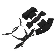 Sistema di sospensione del dial del casco con set di cuscinetti imbottiti per FAST MICH Nero