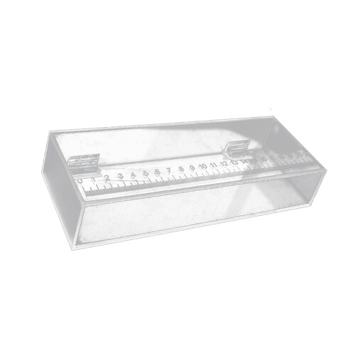 Heldere acryl viskweekbox met schaal voor observatie van-groot