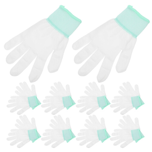 24Paare Weiße Schnittfeste Gartenschutz Nylon