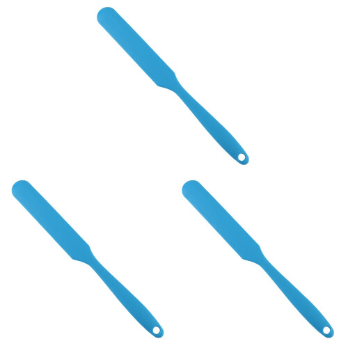 3Stk Haarfärbepinsel Blau Mit Silikon- Für DIY Haarstyling 1