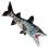 2Stk Aquarium Simulation Wolfsfisch Deko Mehrfarbig Kunstfisch Modell 11