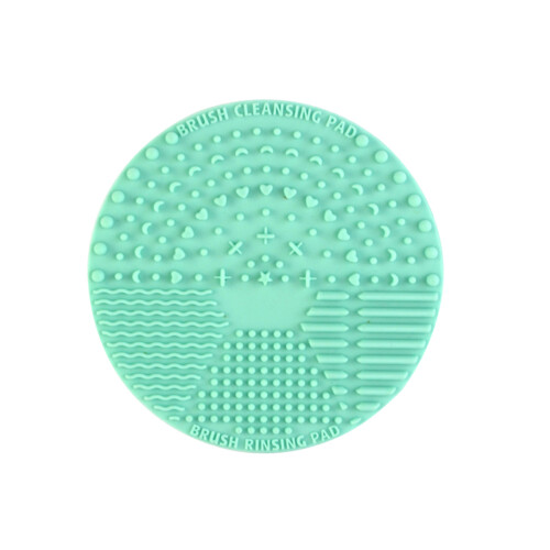 3Stk Silikon Makeup Reinigungspads Rund Hellgrün
