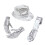 6Stk Silber Performance Hut & Set Für Tanz Auftritte 8