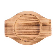 4Stk Haushalt Topfunterlage Aus Holz, Antirutsch, Hellbraun