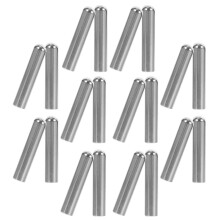 40Stk Silberne DIY Metall Schnürsenkelspitzen Robust Für Schuhe