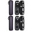 2Stk Multifunktionale Handgeschriebene Pen Case Schwarz PU Kompakt 5