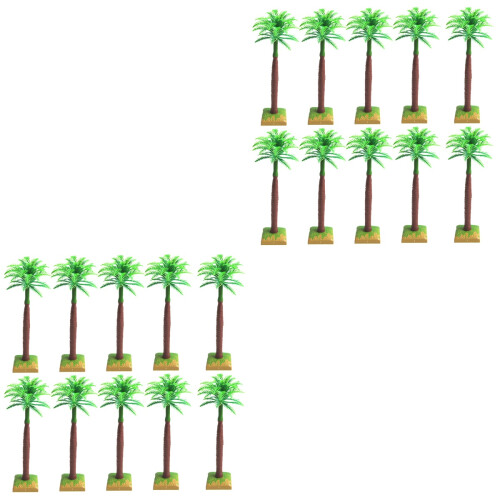 20Pièces Modèles Arbres Paysage Vert Pour Décor Table Maquette 2