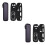2Stk Multifunktionale Handgeschriebene Pen Case Schwarz PU Kompakt 6