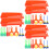 6Sets Kinder Malset Schwammroller Set Farben Kinder 6