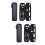 2Stk Multifunktionale Handgeschriebene Pen Case Schwarz PU Kompakt 7
