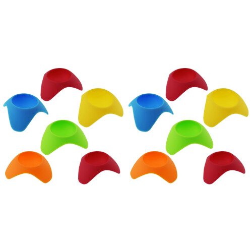 12Stk Silikon Eierhalter Für Eierbecher Bunt, Langlebig, Rutschfest 1