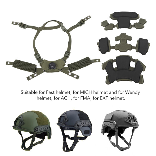 Set di sospensione e padding regolabili per casco ACH MICH FMA EXF 2