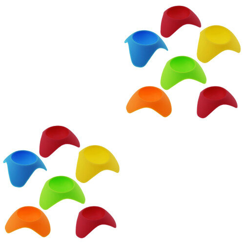 12Stk Silikon Eierhalter Für Eierbecher Bunt, Langlebig, Rutschfest 2
