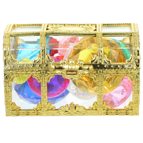 4Sets Poolspielzeug Taucher Edelsteine Acryl 2