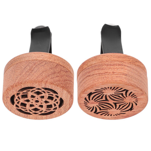 6Stk Holz Auto Luftauslass Clip Duftspender Auto Zubehör 2