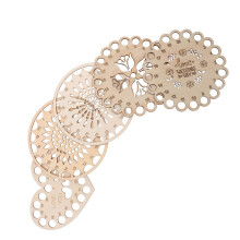 20St Threading Organizer Platte Met Decoratief Ontwerp Beige