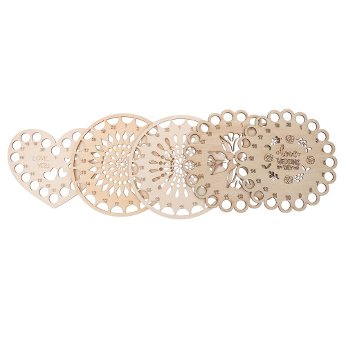 20St Threading Organizer Platte Met Decoratief Ontwerp Beige 1