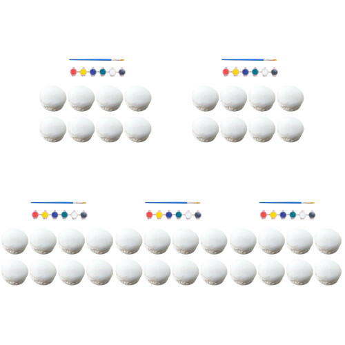 5Sets Wit Gypsum Macaron Kinderknutselset DIY Verf Speelgoed 1