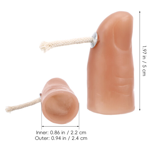 3Stk Party Finger Fire Prop Beige, Visuelle Feuertricks Und Spaß 1