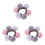 3Stk Kinderhaarbänder Elastisch Mit Plüschball Bunter Ponytail Halter 2