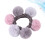 3Stk Kinderhaarbänder Elastisch Mit Plüschball Bunter Ponytail Halter 10