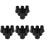 24St Plastic Wandelstok Tips Antislip Voor Buitengebruik Zwart 4