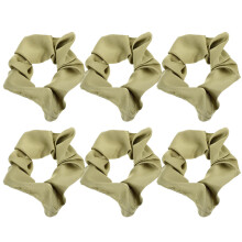 12Stk Weiche Satin Haargummis, Große Elastische Scrunchies Grün