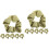 12Stk Weiche Satin Haargummis, Große Elastische Scrunchies Grün 6