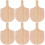 6Stk Holz Pizzablett Set Khaki Für Zuhause 4