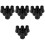 24St Plastic Wandelstok Tips Antislip Voor Buitengebruik Zwart 5