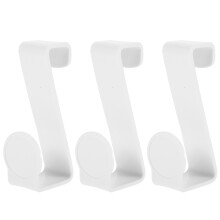 6St Duurzame Potty Seat Hook Plastic Wit Voor Badkamer En