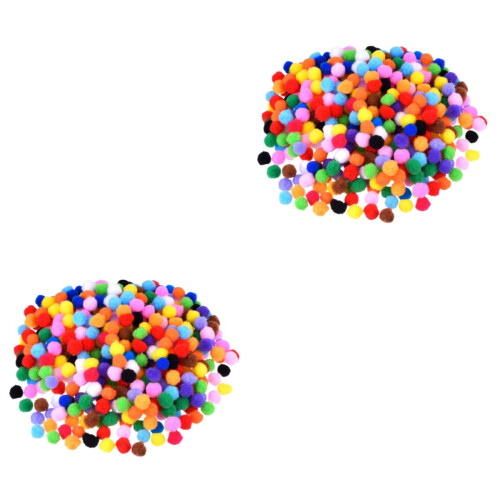 2000St Mix Pompoms Van Polyester Voor DIY Sieraden En Speelgoed 2