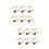 1600St Oor Studs Metaal Plating Vrouwen Mix 6
