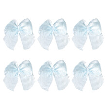 400St Vintage Ribbon Bows Sky Blue Voor Haar En Scrapbooking